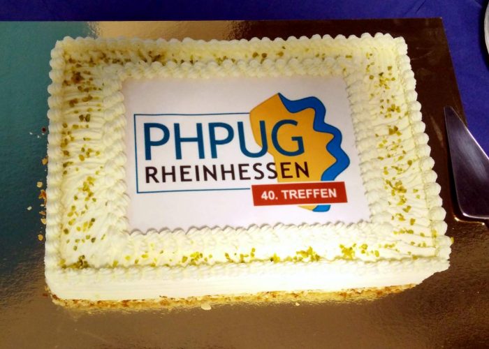 Die Torte zum 40. Treffen der PHPUG Rheinhessen